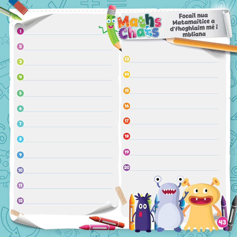 primary maths journal worksheet pages for classroom use
