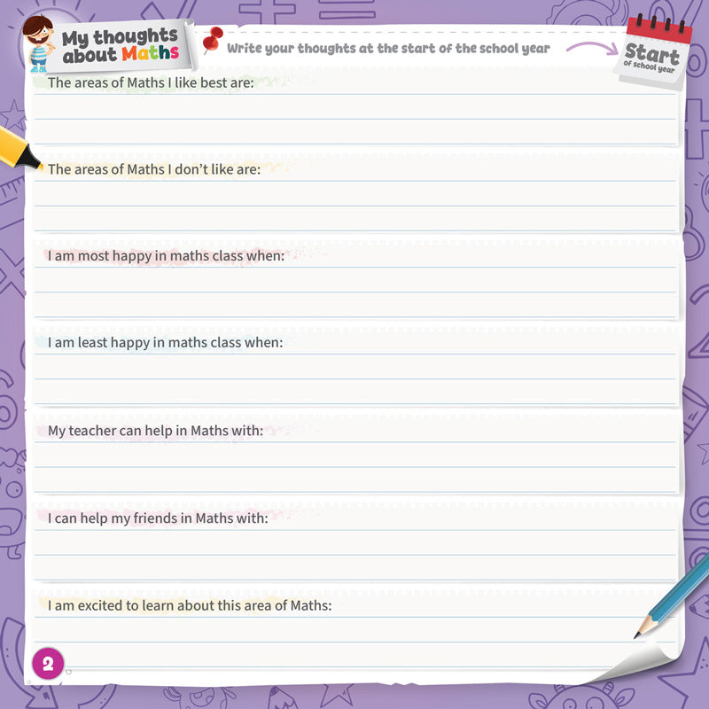 primary maths journal worksheet pages for classroom use